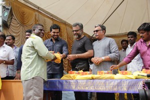 Nadigar Sangam Sweetbox Shirt Saree Veshti Distribution Stills